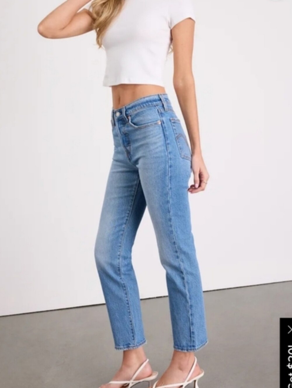 Levi's 501 Ankle Light Wash Jeans  Size 24 X 28 inseam